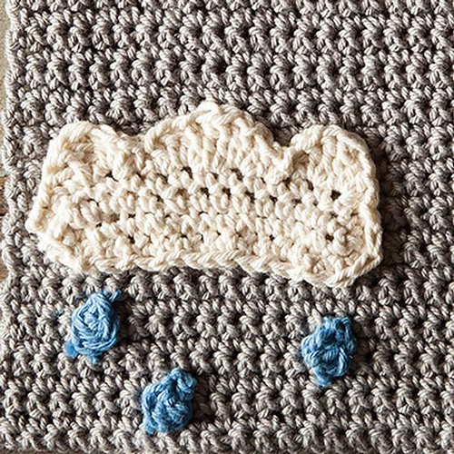 A Chance of Rain Crochet Dishcloth photo 2