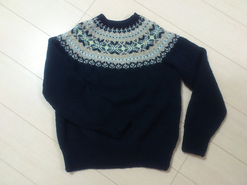 p.4 Fair Isle Yoke Sweater フェアアイルヨークのセーター 다른 모습 5
