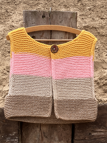 Easy colour block vest
