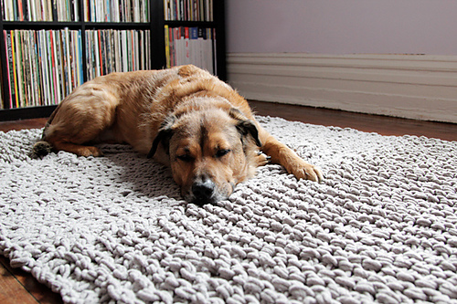 Bulky Knit Rug photo 4