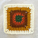 Retro Bloom Square pattern 