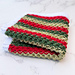 Holly Jolly Dishcloth pattern 