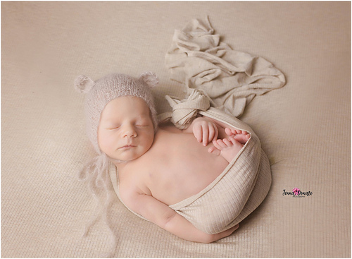 Teddy Bear Baby Bonnet photo 3