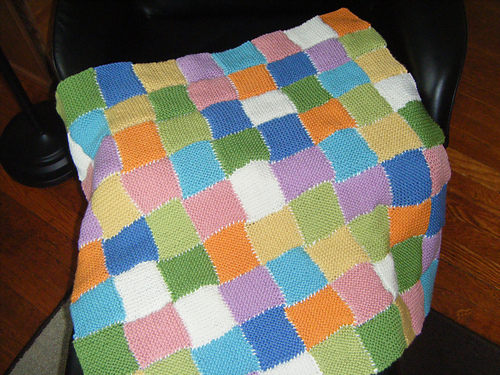 Patchwork Garter Baby Throw photo 4