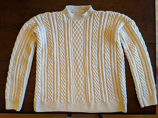 Knit the Look: the Knives Out fisherman sweater - KT's Slow Closet