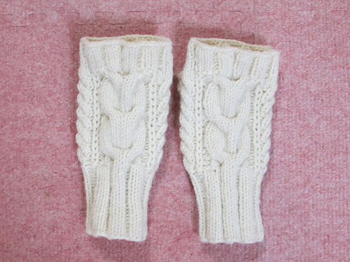Aran Fingerless Gloves アランの指だし手袋 다른 모습 1