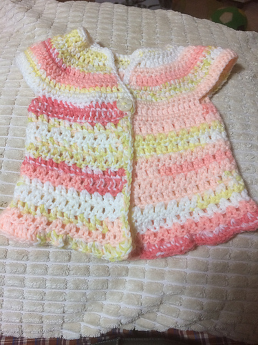 Just Peachy - Crochet Baby Jacket photo 8