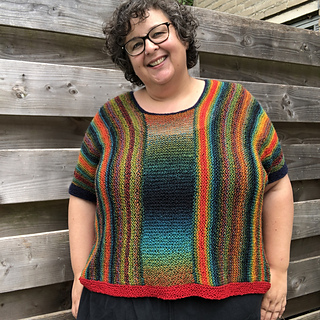 Size 7, hip length, shown with 7” (18 cm) of positive ease