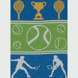 Alternative colourway, replacing Bottle yarn with more Cornish Blue