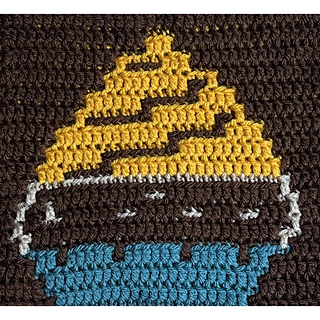 Close up detail of a cupcake