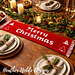 Merry Christmas Table Runner pattern 