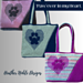 Paw Print Tote pattern 