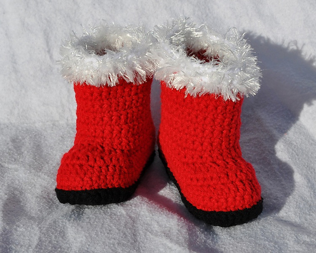 Santa Baby Christmas Booties