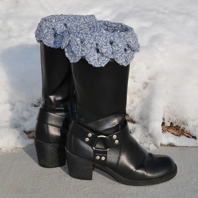 Crocodile Stitch Boot Toppers / Boot Cuffs