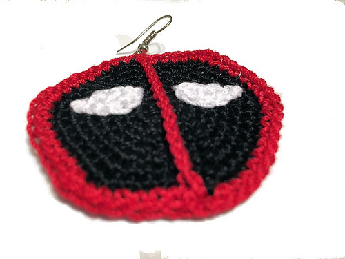 DeadPool Inspired Earrings photo 2