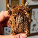 henry the tiny highland cow pattern