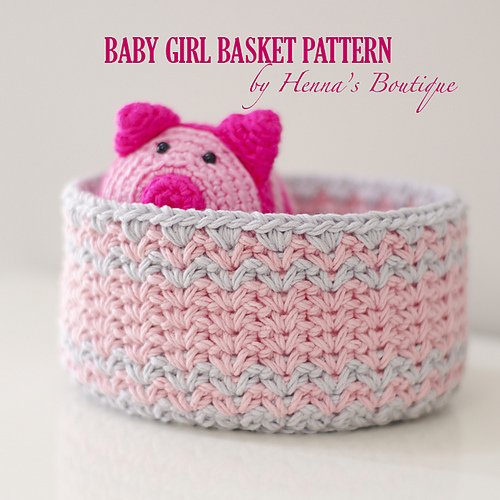 Ravelry Baby Girl Basket pattern by Henna Huczkowski