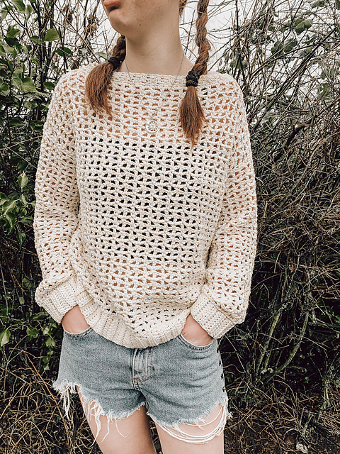 Ravelry: Spring Mesh Sweater pattern by 