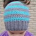 Messy Bun hat pattern 