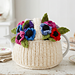 Basket of Anemones Tea Cosy pattern 