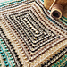 Rectangular Textured Fair Isle Afghan pattern