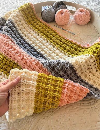 Reversible Shadow Box Blanket