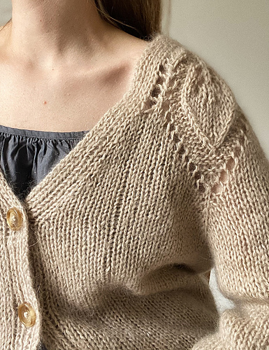 Chunky Dahlia V-hals cardigan - LE KNIT by Lene Holme Samsøe