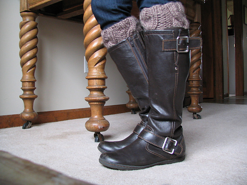 chunky cabled boot cuffs photo 4
