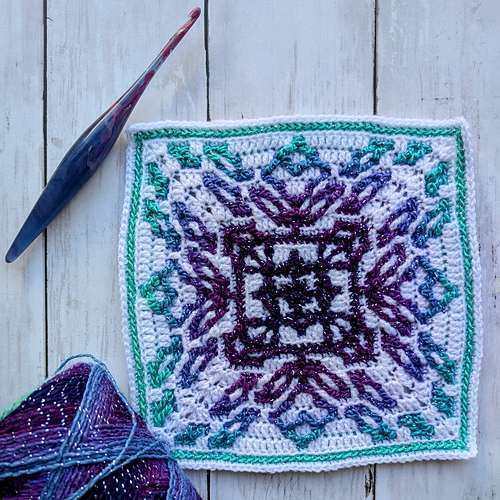 Blooming Dusk Mosaic Square photo 7