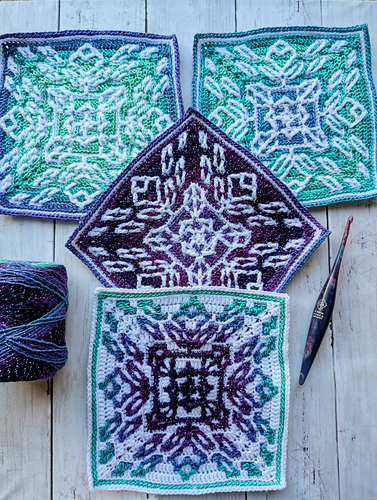 Blooming Dusk Mosaic Square photo 3