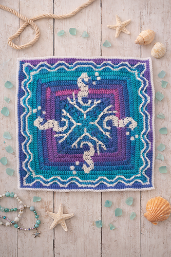 Mosaic Summer Seahorse