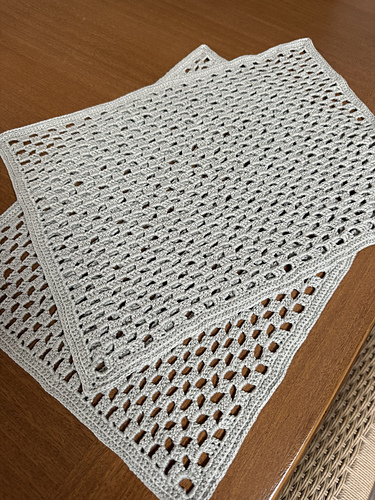 Slanted Checkerboard Placemats