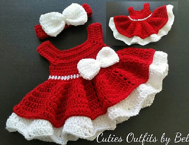 crochet baby christmas outfit