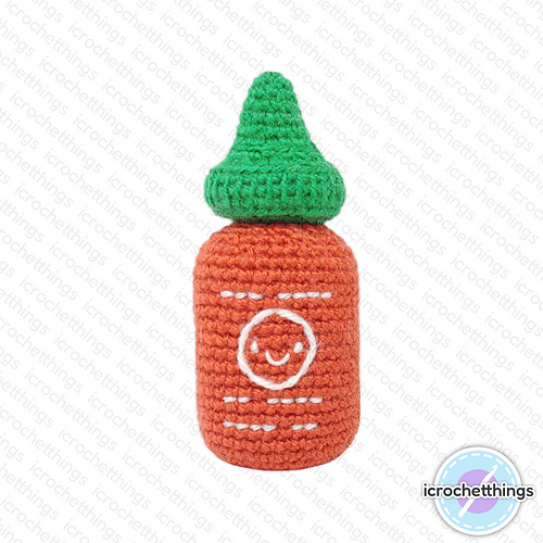 Sriracha Bottle crochet pattern by I Crochet Things