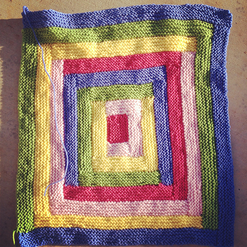 Ravelry idahoasian's Rainbow log cabin baby blanket