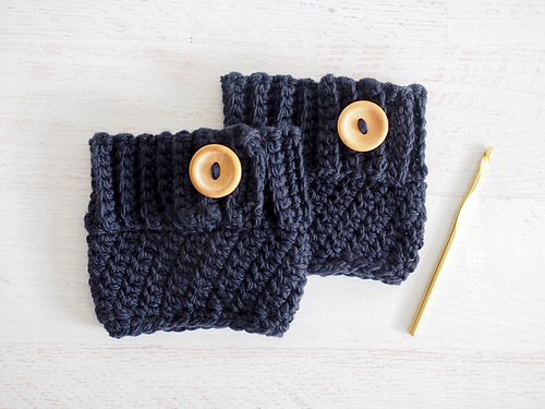 Even Moss Stitch Boot Cuff photo 2