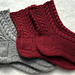 Socks "Alice" DK pattern 