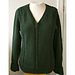 #14 Man's Crew Neck Pullover with Saddle Shoulder in Cable Pattern pattern 