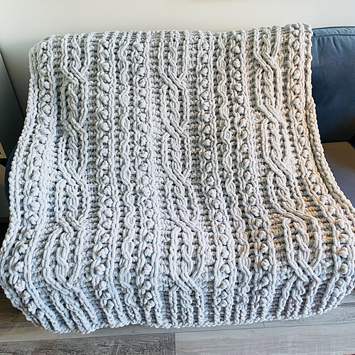 Celtic Symphony Cable Blanket