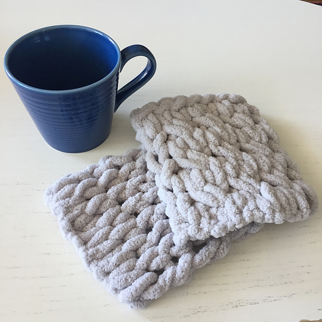 Ravelry So Twisted Mug Rugs pattern by I Love My Blanket