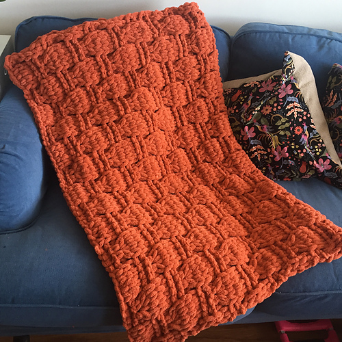 Ravelry Acorn Stitch Throw Blanket pattern by I Love My Blanket