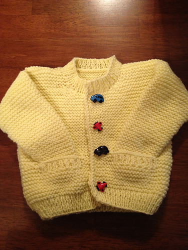 Simple Style Baby Cardigan and Hat photo 2