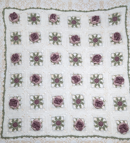 Kjære Peony babyteppe - byimbetsyw