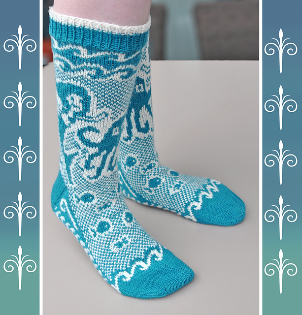 dog socks knitting pattern