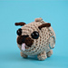 Pug keychain pattern