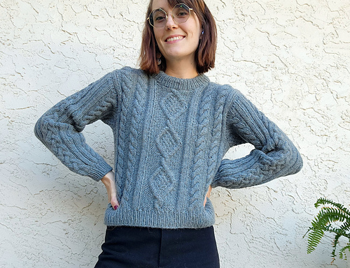 Imogen – Knitted Sweater with Traditional Pattern main image 0