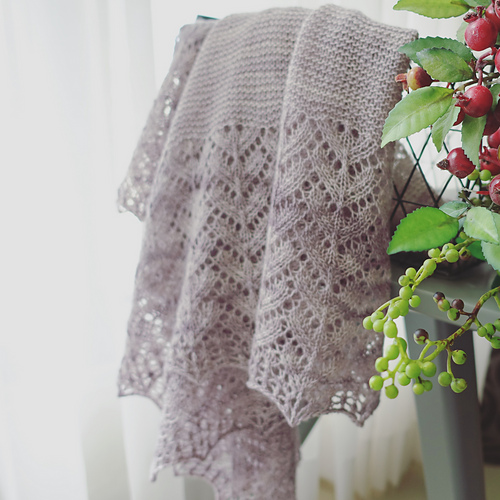 Lilac Lace Shawl 다른 모습 4