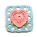 Granny Square Club: Heart square photo 3