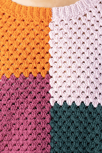 Patchwork Genser - Iron Lamb