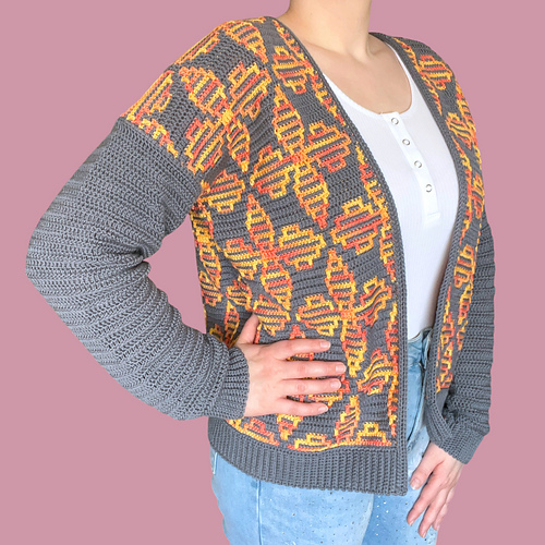 Floral Mosaic Cardigan